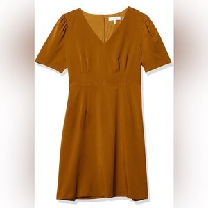 Lark & Ro Half Sleeve V Neck Dress